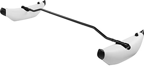 Leopacat Kajak-Ausleger-Stabilisator, PVC-Kanu-Ausleger-Kit, aufblasbare PVC-Schwimmstange, stehendes Stabilisatorsystem, seitliche Schwimmerstangen, schwimmende Fässer für Boote für Kajaks (Weiß)