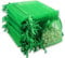 Leeyunbee 100 Stück Dunkelgrün Organzasäckchen 7 x 9 cm Organzabeutel, Säckchen Geschenk Schmuck Hochzeit Bonbonsbeutel Für Festival Party und Hochzeit, Satin-Kordelzug