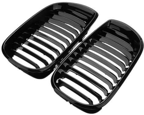 HHYHUJYG Parrilla del Parachoques Delantero, para BMW E46 LCI 4D 325I Facelift 2002-2005,Malla Coche Parrilla Delantera,Cubierta de Parrilla Central,Rejilla del radiador