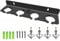 Multi Microphone Holder (Aluminum) for Handheld Dynamic, Wired and Wireless Mics, Multiple Mic Organizer for Mic Stand, Rubber Padding/Wall Mounted or Mounted to 5/8-27 or 3/8-16 Threaded Stands