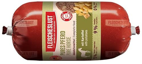 Fleischeslust Pures Pferd mit Kartoffel Sensitiv Wurst (1 x 200 Gramm)