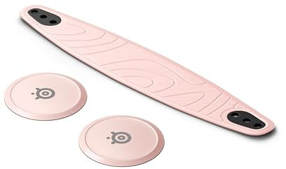 Steelseries Arctis Nova Booster Pack Rose Quartz -Gaming Headset Zubehör -Zweifarbiger Nylon-Kopfband -Individuell anpassbar mit einzigartigen metallischen Lautsprecherplatten-Limitiertes Sammlerstück