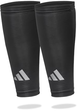 adidas Aeroready Kompressions-Wadenbandagen, leicht, feuchtigkeitsableitend, Waden-Kompressionsmanschetten, Schwarz, S/M