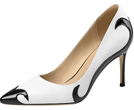 Scarpe col Tacco Donna Basso Estive Moda Scarpe Donna Eleganti Tacco Elegante Punta Chiusa Scarpe con Tacco Decollete Classiche Scarpe Mary Jane Donna Tacchi Alti a Spillo per Matrimoni e Feste