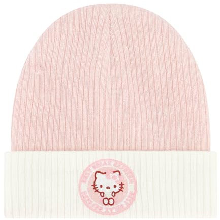 Concept One Damen Hello Kitty, Women's Ribbed Winter Knit Cap with Cuff Beanie-Mütze, Pink, Einheitsgröße