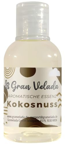 Konzentrierte Kokos-Duftessenz für Kerzen, Seifen und mehr, fruchtiger Duft mit Vanille- und Blumennoten, ideal für die Herstellung hausgemachter Produkte mit exquisitem Kokosduft, 100 ml