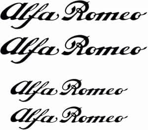 GenerischStickers Aufkleber für Bremssattel Schwarz Kompatibel mit Alfa Romeo Bremsen