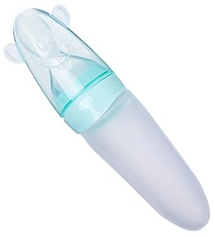 SHOWERORO Silikon Futterspender Für Babys Reispastenflasche Nahrungsergänzungsmittel Flasche Grün Einfaches Quetschen Ideal Für Unterwegs