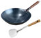 Colcolo Sartén Wok Wok de Hierro Utensilios de Cocina Tradicionales Sin Revestimiento Sartenes Generales Ollas Wok de Cocina Cocina de inducción Wok Chino Wok, 38cm