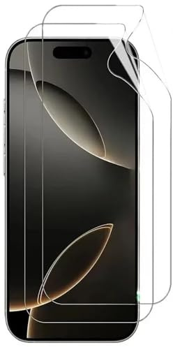 Acoweous Hydrogel Folie für iPhone 16 Pro | 2 Stück Weich TPU Schutzfolie, HD Klar,Selbstheilend
