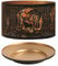 Aroma Silhouette Black & Gold Deer Family Shade & Tray