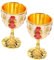 Alipis 2 Piezas Vaso de cóctel anti-caza fiesta taza de bebida reutilizable copa de vino vaso de whisky retro Taza de metal copa de licor retro planchar rojo