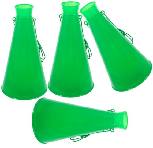 Gogogmee Grüne Kunststoff Megaphone -pack für Jubel, Partys und Spiele