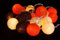 GURU SHOP Stoff Ball Lichterkette, 20`er LED Kugel Lampion Lichterkette - Sommer Farbe, 7x7x350 cm
