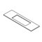 Trend - Lock template 26mm x 110mm faceplate - WP-LOCK/T/16