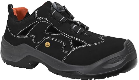 ELTEN Sicherheitsschuhe Scott BOA ESD S1PS, Damen und Herren, Textil, Aluminiumkappe (Leichter als Stahlkappe), leicht, sportlich 38, Schwarz