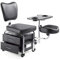 Urbanity manicure pedicure nail station beauty chair stool table spa drawers black