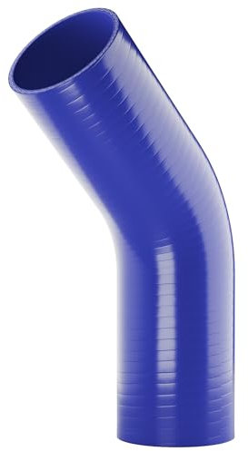 45 Grad Silikonbogen 45° ID 60mm Silikonschlauch Bogen Silikon Schlauch BLAU