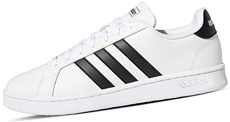 adidas Herren Grand Court Tennisschuh, Weiß Schwarz, 38 EU