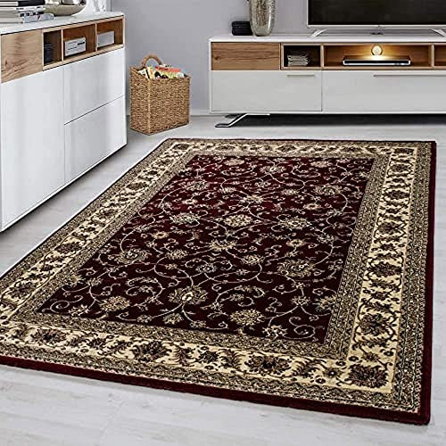 Ayyildiz Teppich-Orientteppich Wohnzimmer Klassische Optik Orientalisch Ornamente, Polypropylen, Rot, 200 X 290