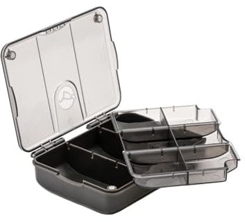 Korda 16 Compartment Mini Box - Angelbox für Angelzubehör & Kleinteile zum Karpfenangeln, Karpfenbox, Tacklebox, Zubehörbox