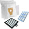 PakTrade SPARSET - 10 Staubsaugerbeutel + HEPA-Filter + Motorschutzfilter geeignet Für Bosch BSG8 / Siemens VS08G Serie