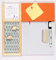 IVEI Pinnwand + Whiteboard, Kombitafel (mit Metalltafel - Orange)