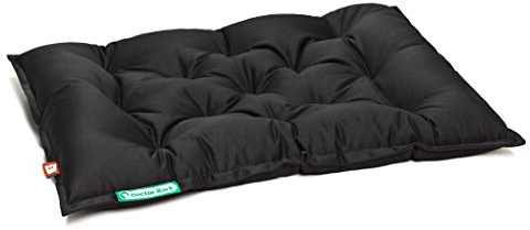 Doctor Bark Hundekissen Urban - orthopädisches Hundebett für mittlere Hunde - waschbar bis 95°C - robuste Indoor/Outdoor Hundematratze - Made in Germany (M - 70x50 cm, Schwarz)