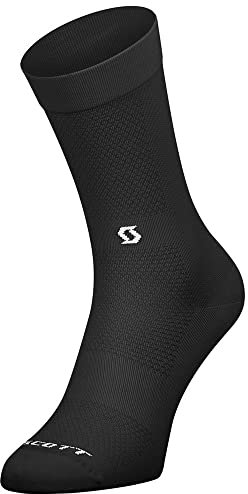 SCOTT Performance No Shortcuts Crew Fahrrad Socken schwarz 2025: Größe: L (42-44)