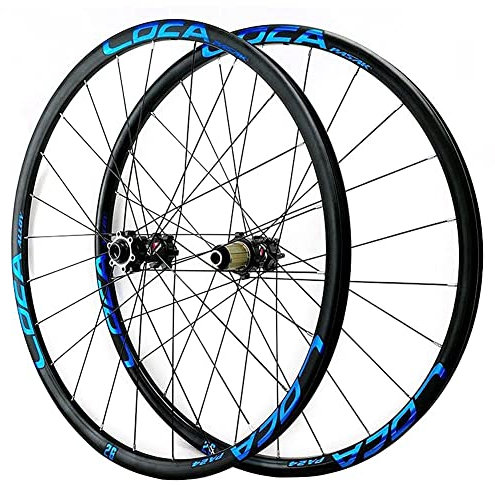 lkpqdwqz 26 27,5 29 Zoll Mountainbike Laufradsatz Steckachse Scheibenbremse MTB-Laufräder Aluminiumlegierung Ultraleichte Felge 7 8 9 10 11 12-Fach Kassette 24 Löcher