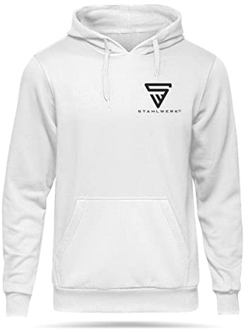 STAHLWERK Hoodie Kapuzenpulli Kapuzenpullover Weiß Größe XL