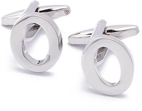 Manschettenknöpfe - Buchstaben Initial Brief O Silber Metall