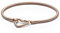 PANDORA Moments Herzverschluss Schlangen-Gliederarmband aus 14 Karat rosévergoldeter Metalllegierung - kompatibel Moments Armbänder - Größe: 20cm