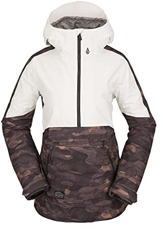 Volcom Damen Mirror Pullover Anorak Snowboard Ski Winterjacke Jacke, Dusk Camo S3, X-Small