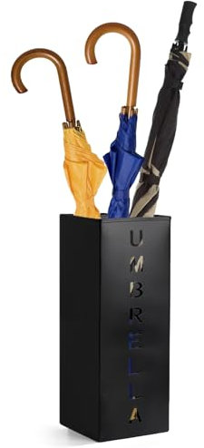 Hiceeden Metal Umbrella Stand, Freestanding Square Mesh Umbrella Holder for Home, Entryway, Office, Hotel and Supermarket