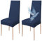 Poligino Stuhlhussen 2er Set Wasserdicht Stretch Universale Weich und Bequem, Stuhlbezug für Haus, Küche, Hochzeit, Restaurant, Party, Hotel, Zeremonie, Bankett - Blau