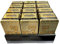 12 x Goldene Vorratsdose aus Metall mit Deckel 18 x 10 x 7 cm im ägyptischen Design Gebrauch u.a als Keksdose, Tabakdose, Blechdose, Schmuckschatulle + Heartforcards© Versandschutz