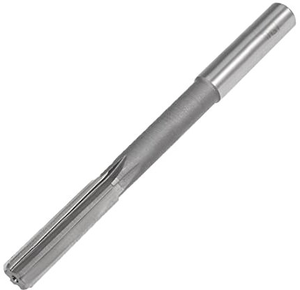 PATIKIL 12mm Alesatore a Mandrino 1pz Tornio Macchina Alesatore H7 Alta Velocità Acciaio 6 Diritto Scanalature Rotondo Gambo per Metallo Non Ferroso Metallo Rame