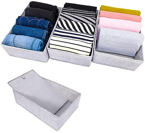 SIMPLE JOY® NORDLI Box für ikea Kommode; DAS ORIGINAL; passgenau; Stabiler Boden; Schubladen Ordnungssystem, für T-Shirts, Kinderkleidung, Spielzeug; Wickelkommode-Organizer, 3er Set