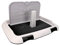Dog Toilet Indoor Puppy Training Toilet Dog Toilet Indoor Training Pad Cat Potty Fence Dog Scheduled Urination Potty Tray Up Tie Outs Stakes Indoor Dog Potty Tray (Black)
