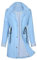 Durio Veste de pluie pour femme - Coupe-vent - Imperméable et respirante - Veste de randonnée - Veste d'extérieur légère - Convient pour les voyages, l'escalade, la randonnée et le cyclisme, bleu