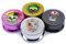 Plastic Herb Grinder 3 Part Magnetic Shark Teeth Assorted Colours, 60mm 3 Piece Herb Grinders, Portable and Pocket Size, Smell Proof Airtight Stash Compartment (Gold-Skull)