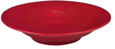 UPware Twinkle Dust Melamine Serving Bowl, BPA-Free Red Glitter Large Decorative Bowl for Salad, Pasta, Fruit, or Entertaining, 16 Inch, 166 oz