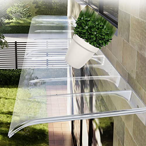 Outdoor Door Canopy Awning Rain Shelter Garden Patio Porch Cover Polycarbonate (40x100cm)