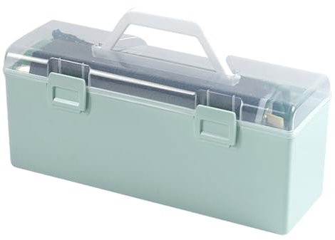 jojnsha Paint Brush Holders with Handle Long Paint Brushes Container Brush Storage Box Drawing Tool