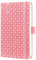 SIGEL J6110 Wochenkalender 2026 A6, rose, Hardcover, Gummiband, Stiftschlaufe, Einstecktasche, 174 Seiten, vegan, aus nachhaltigem Papier, Terminplaner Kalenderbuch Jolie