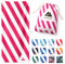ALP & ACT Strandtuch XXL 200x90 cm - 100% recycelte Mikrofaser - EXTRA LEICHT & schnelltrocknend - großes Microfaser Handtuch für Urlaub & Strand - Badetuch inkl. Baumwollbeutel - pink