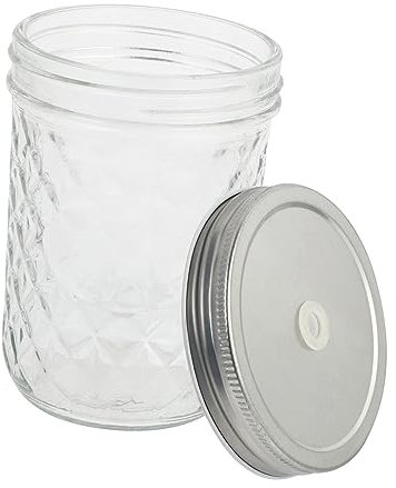 VICASKY Multifunctional Glass Jars Straws Food Storage Drink Jar Wide Application