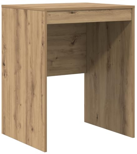 vidaXL Artisan Eiche Schreibtisch mit Schublade | Engineered Wood Kompakte Größe 60 x 50 x 76 cm Perfekt für kleine Zuhause & Büroflächen Moderner Tisch für Studium Stylisch für Erwachsene Rechteckig