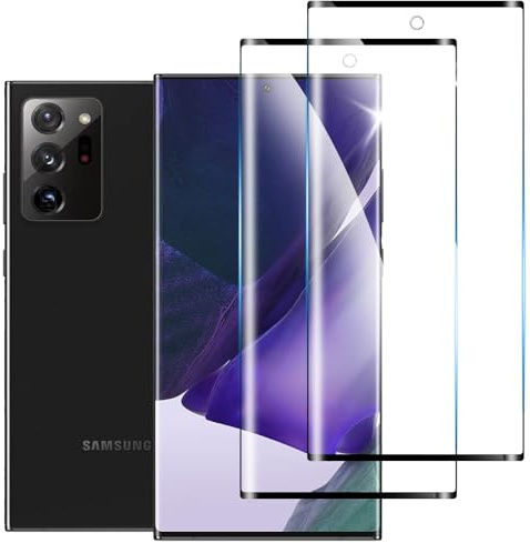 [2 Pièces] Verre Trempé Compatible avec Samsung Galaxy Note 20 Ultra, Dureté 9H, Anti-Rayures, Ultra Claire, Sans Bulles, Film Protection Écran pour Samsung Galaxy Note 20 Ultra
